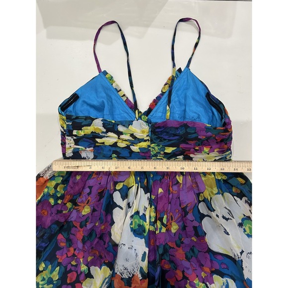 Vintage Y2K Dress 100% Silk Size‎ 4 Whimsical Fairy Glam Sweetheart Empire 2000s - Picture 6 of 10